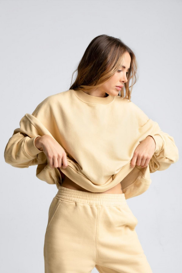 Bluza oversize ADVOCATE - skin peach