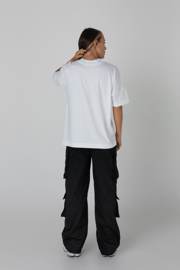 T-shirt damski oversize TRUTH - biały 5