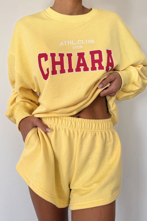 Bluza damska oversize CHIARA - żółty 4