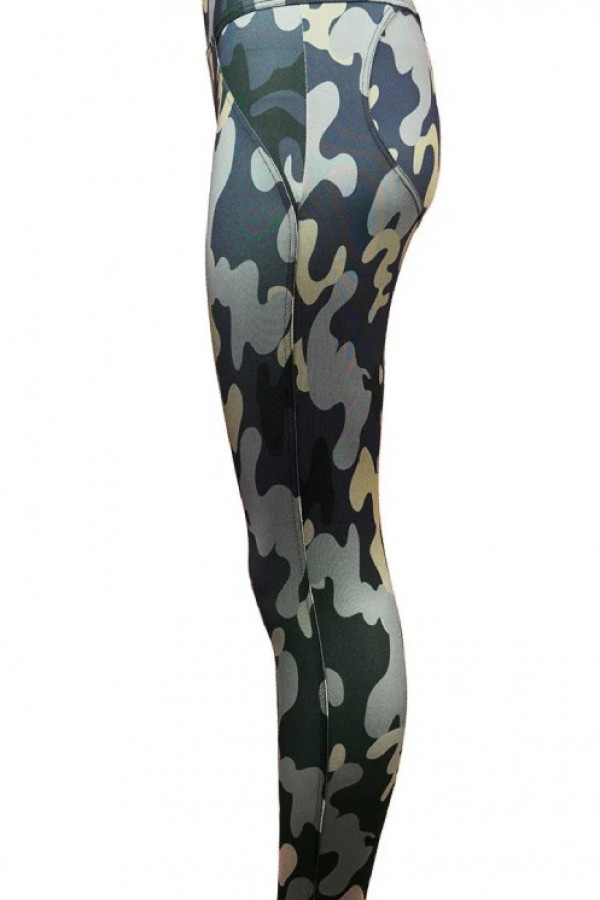 Legginsy PUSH UP - fioletowe moro 2