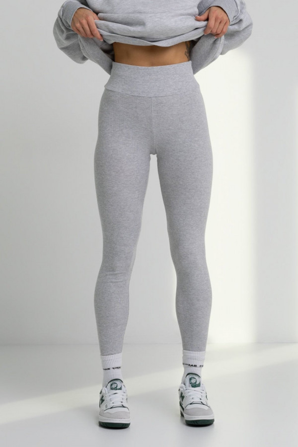 Legginsy push-up - jasny shary