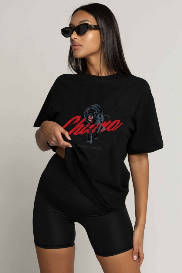 T-shirt bawełniany oversize PUMA - czarny 3