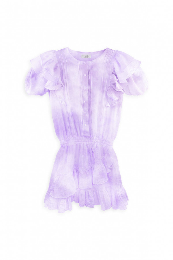 Sukienka tie dye CORAL - fioletowy 3