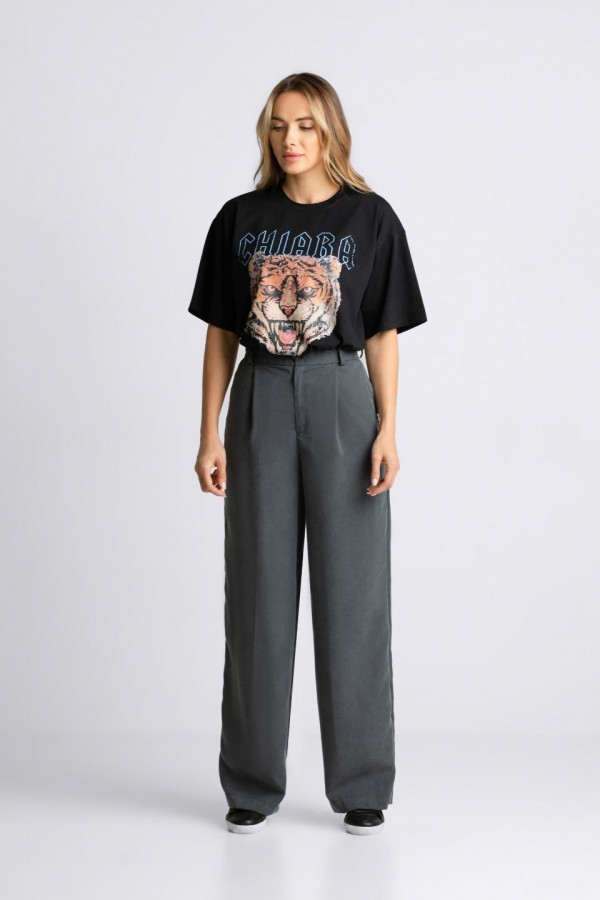 T-shirt oversize ROAR - czarny 2