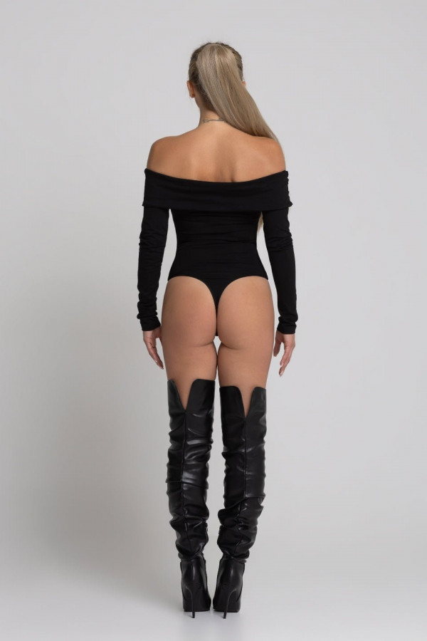 Body CARMEN typu hiszpanka - czarny 1