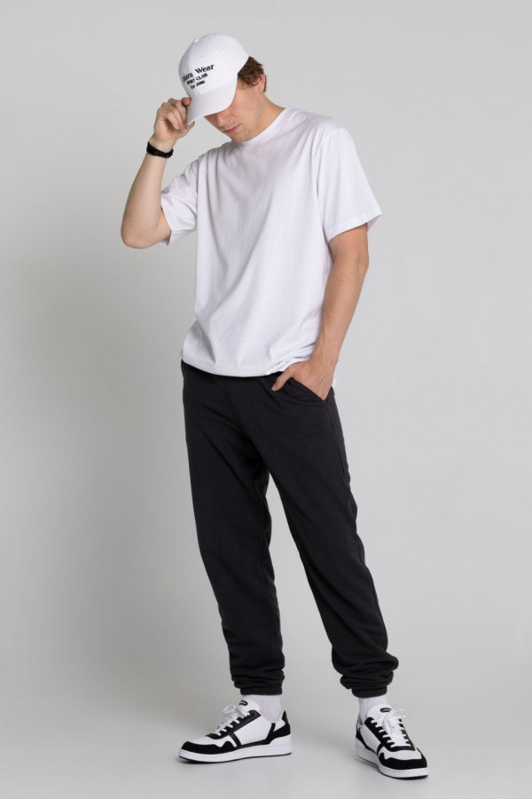 T-shirt bawełna z recyklingu oversize - biały 4