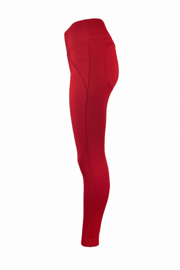 Legginsy PUSH UP - czerwony 2
