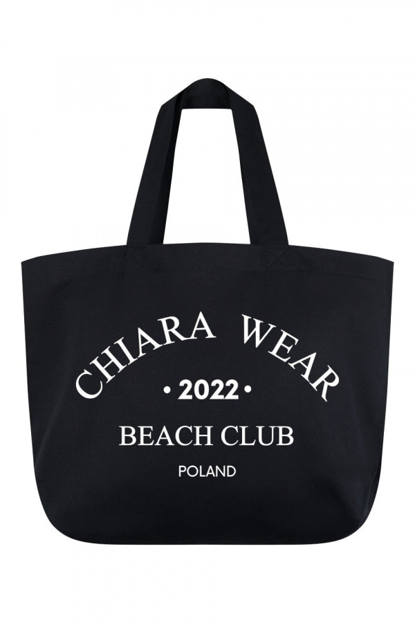 Torba TOTE plażowa BEACH CLUB - czarny 4