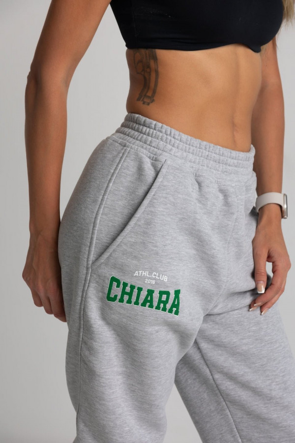 Spodnie dresowe joggery damskie CHIARA - szary 1
