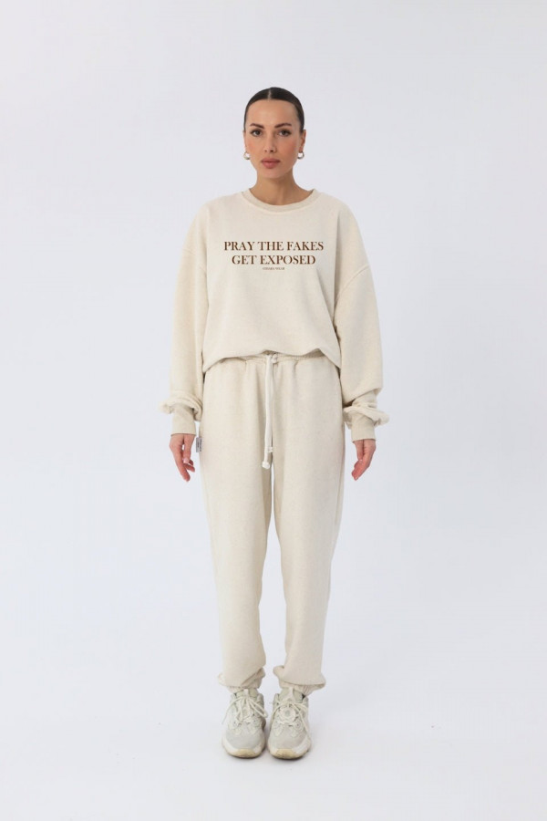 Bluza damska oversize PRAY - len 3