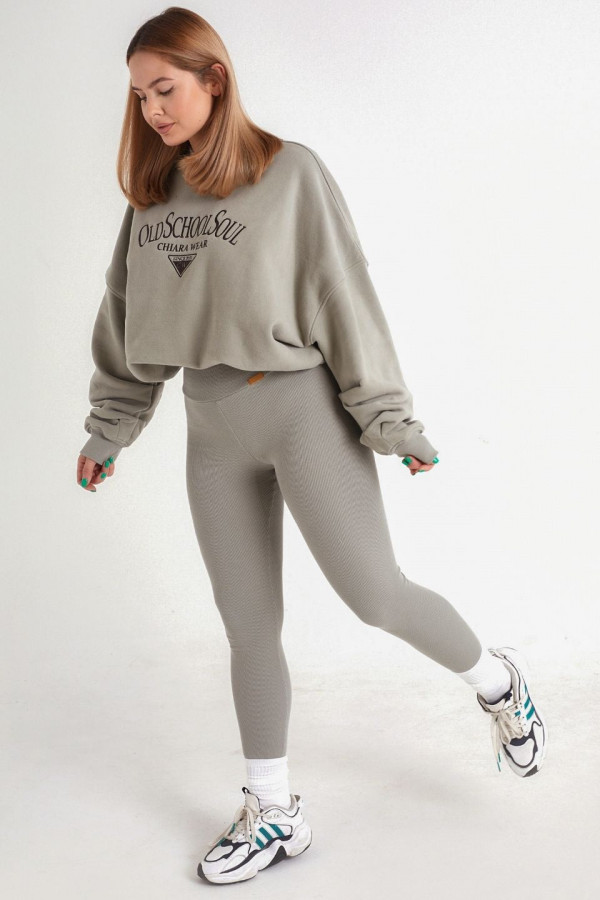 Legginsy push-up OLIVE - oliwkowy 2