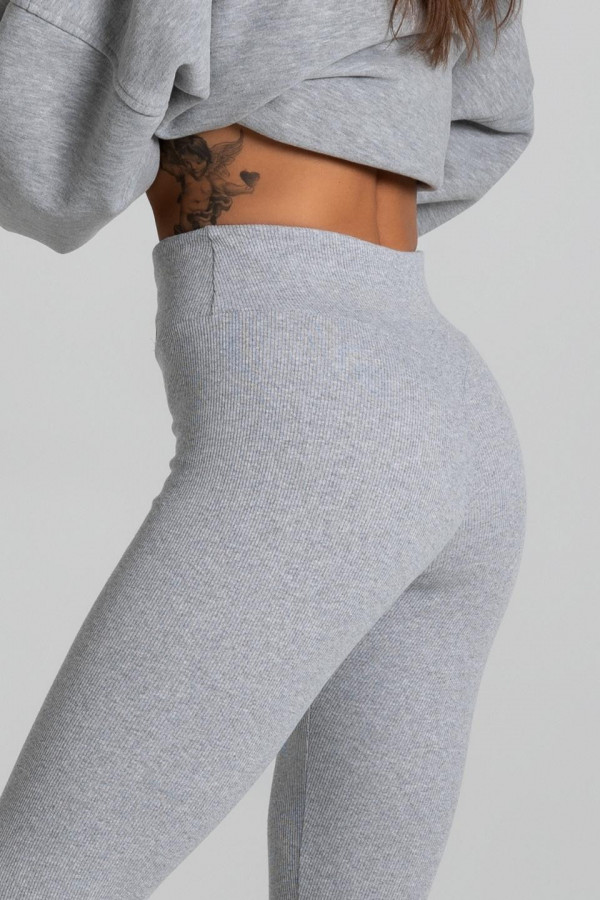 Legginsy push-up - jasny shary 5