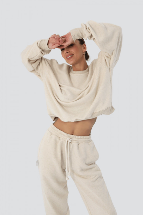 Bluza damska oversize - len