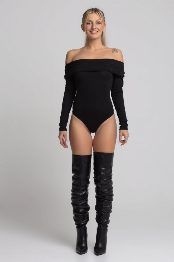 Body CARMEN typu hiszpanka - czarny 3