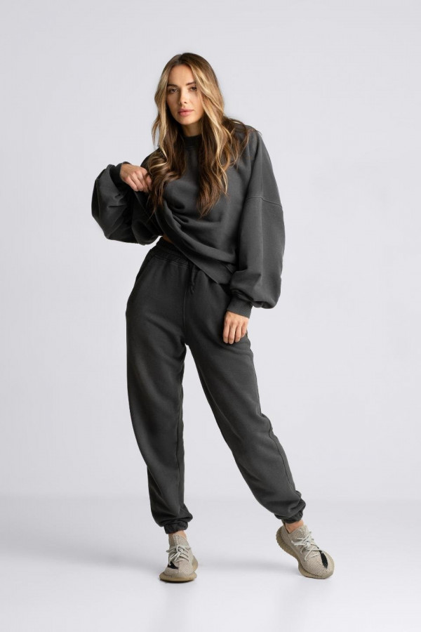 Spodnie dresowe joggery UNISEX - grafit 6