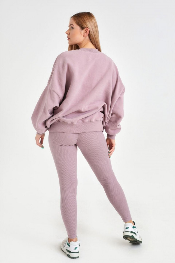 Legginsy BERRY push-up - jagodowy 4