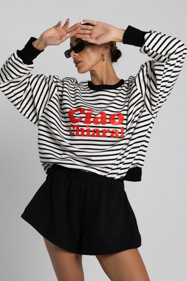 Bluza oversize CIAO CHIARA - paski