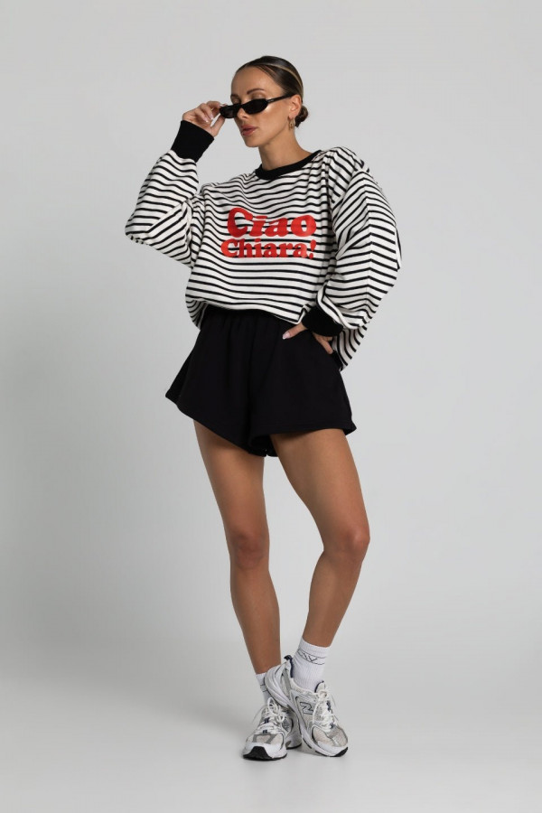 Bluza oversize CIAO CHIARA - paski 2