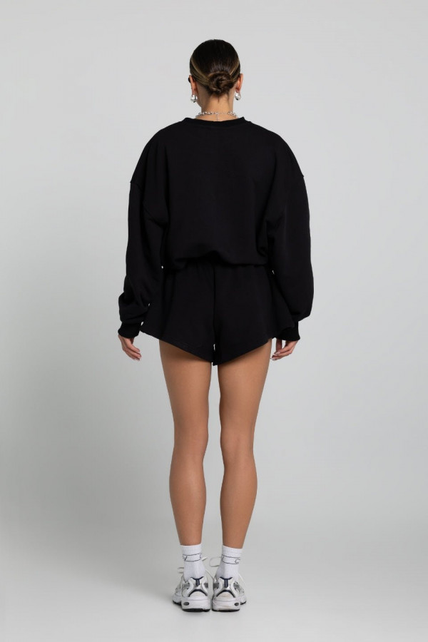 Bluza damska oversize CHERRY - czarny 1