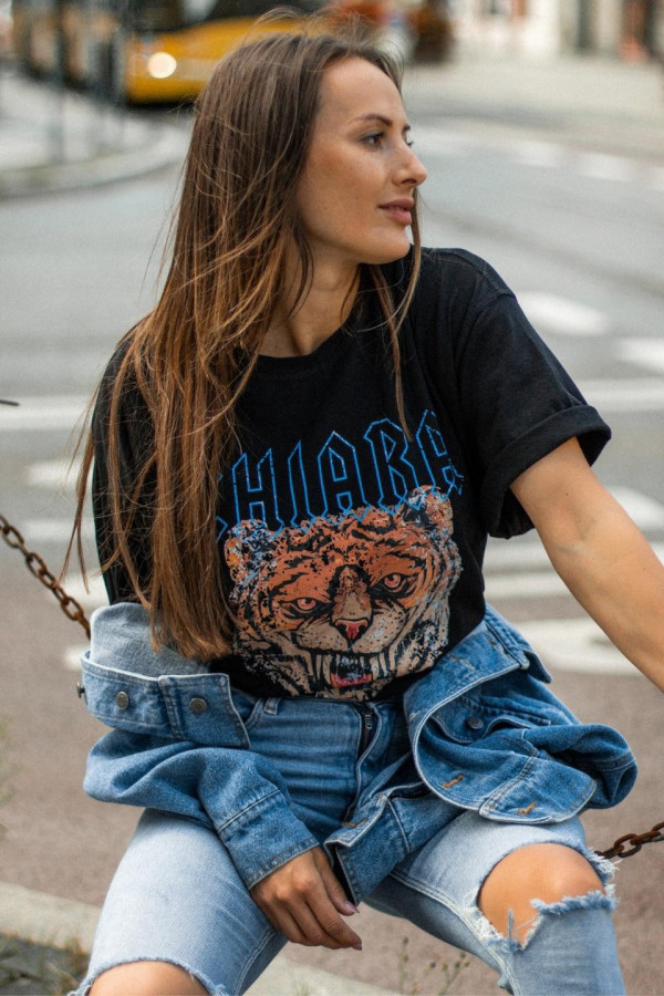 T-shirt oversize ROAR - czarny 5