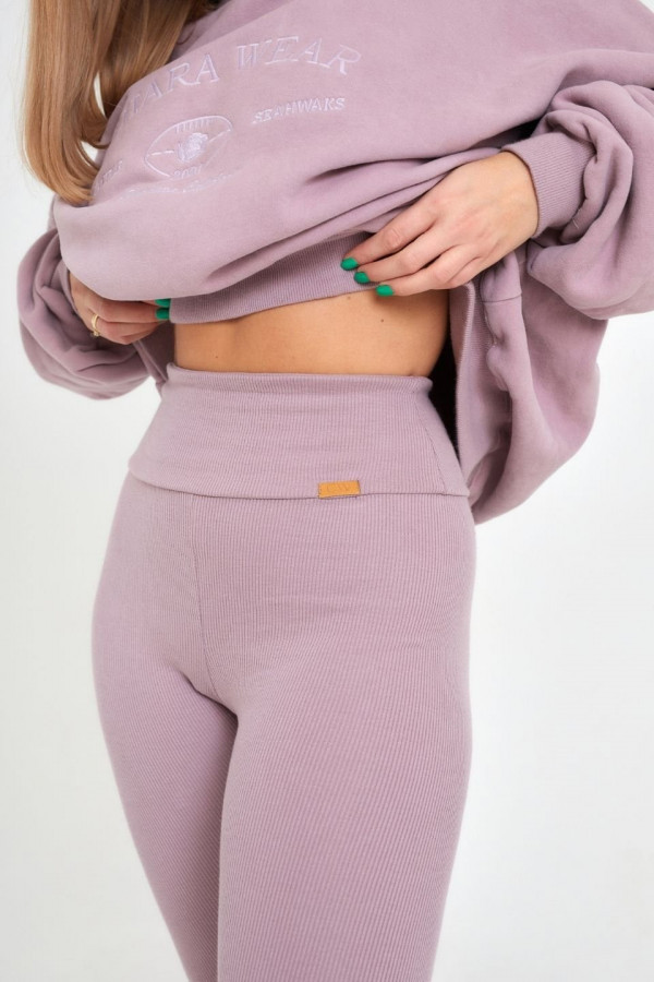 Legginsy BERRY push-up - jagodowy 2