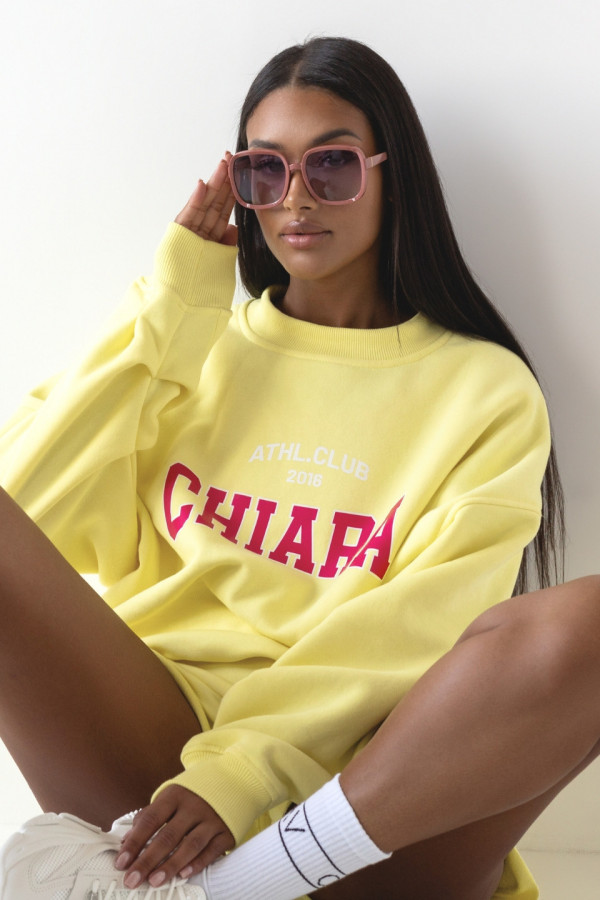Bluza damska oversize CHIARA - żółty 1