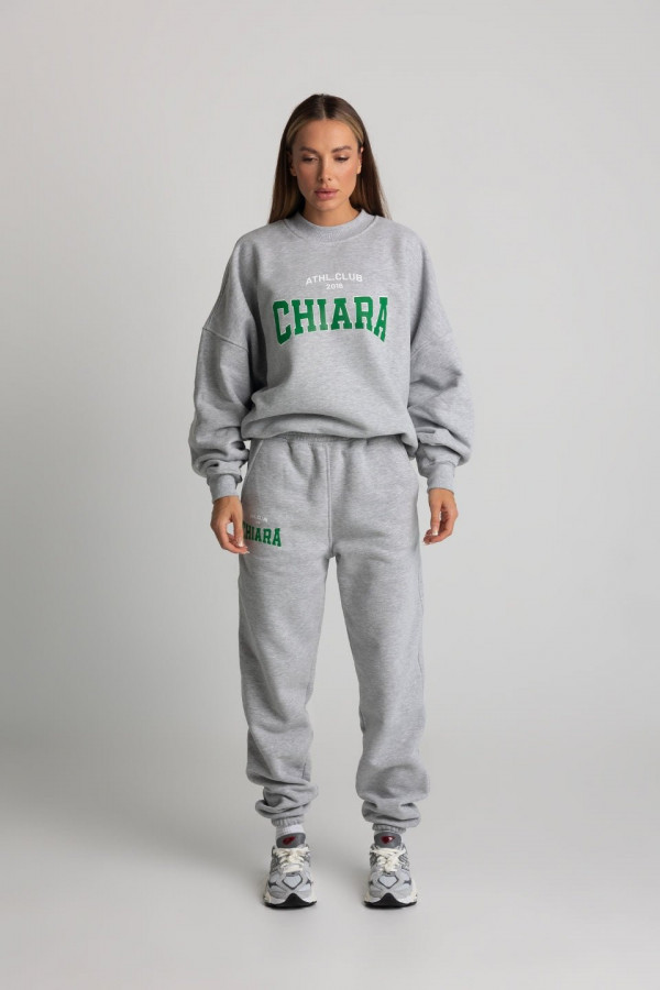 Spodnie dresowe joggery damskie CHIARA - szary 2