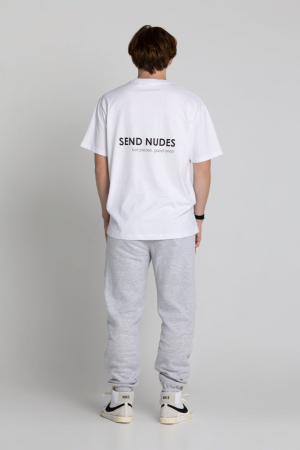 T-shirt bawełna z recyklingu oversize INTUITION - biały 2