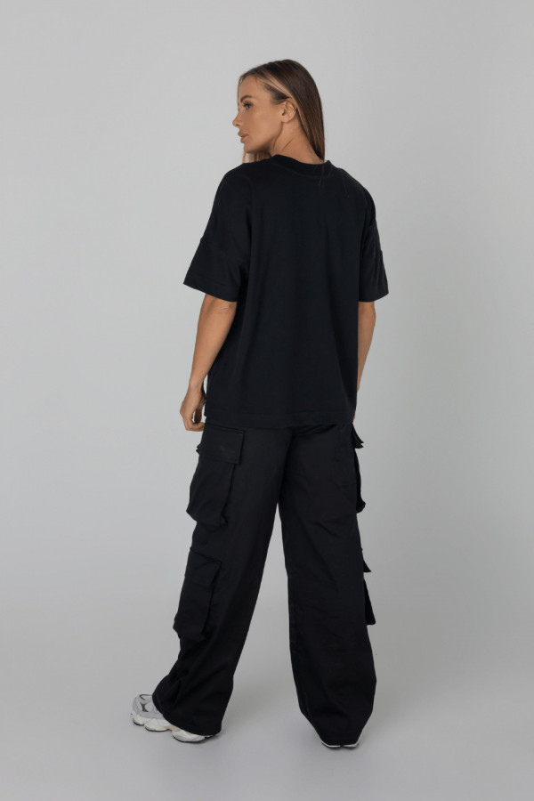 T-shirt damski oversize TRUTH - czarny 3