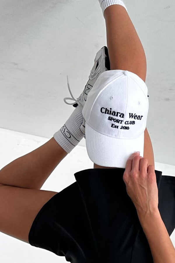 Czapka z daszkiem low profile SPORT CLUB - biały 1