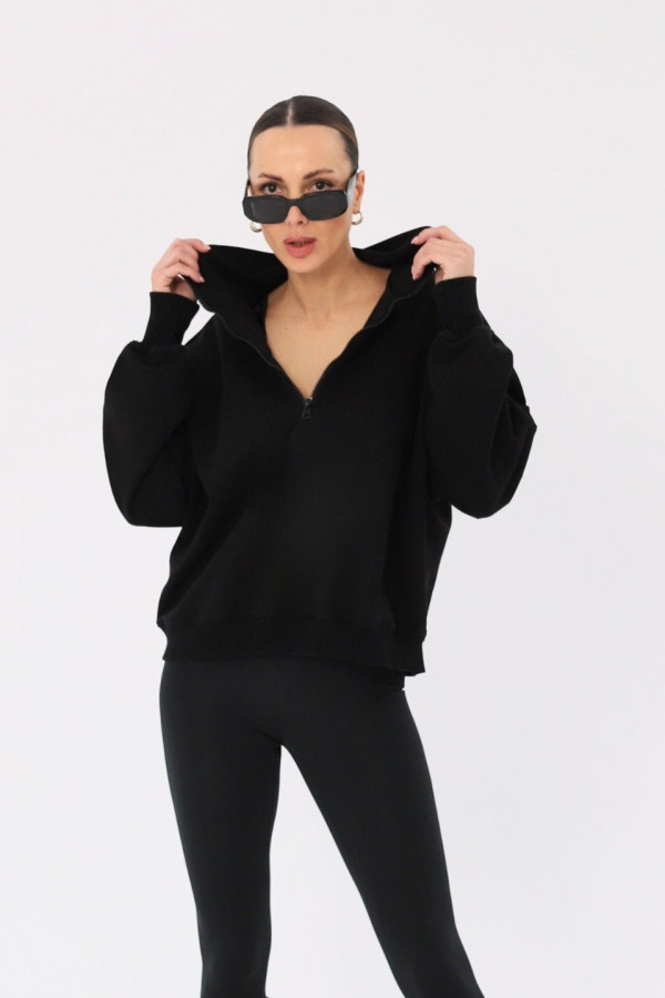 Bluza damska POLO - czarny 1