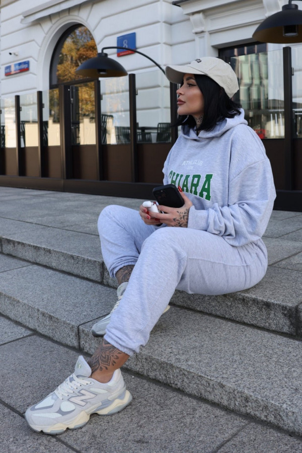 Spodnie dresowe joggery damskie CHIARA - szary 6