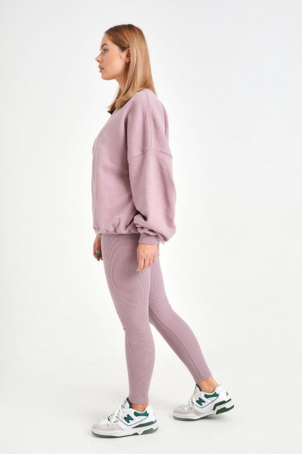 Legginsy BERRY push-up - jagodowy 5