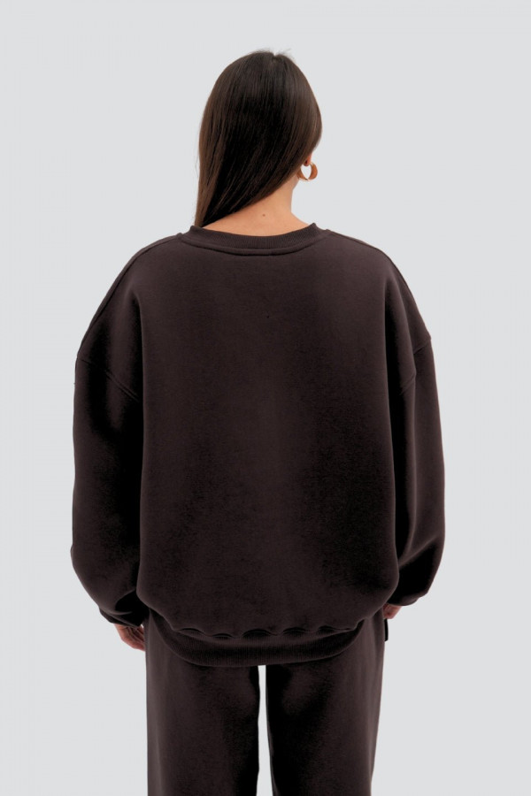 Bluza oversize CHOCOLATE - brązowa 1