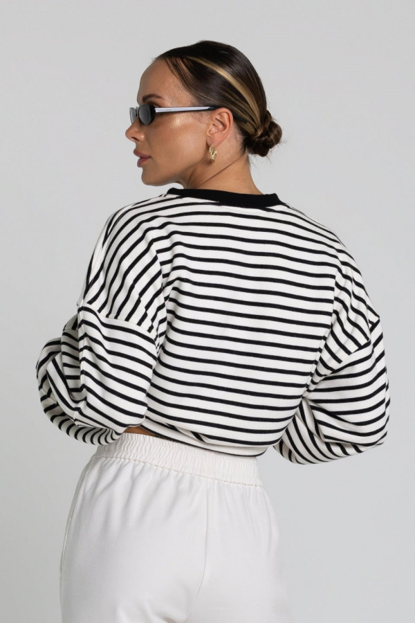 Bluza oversize CIAO CHIARA - paski 5