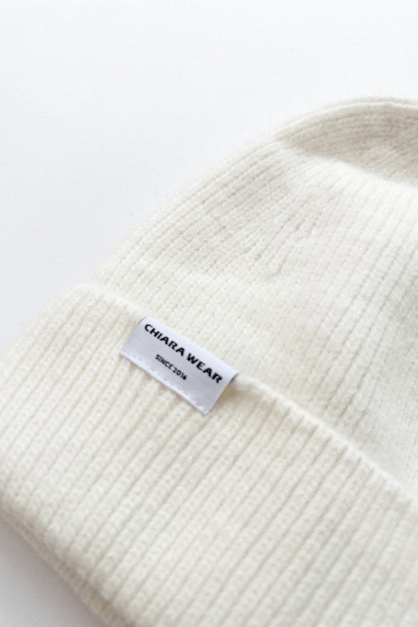 Czapka wełniana BEANIE - ecru 6