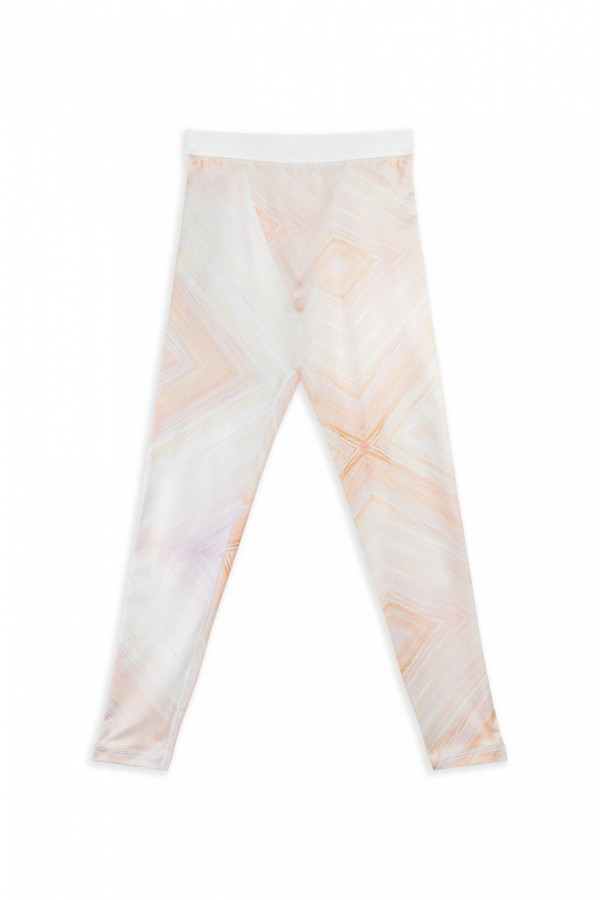 Legginsy PENNY - pastel-lines łososiowy 5