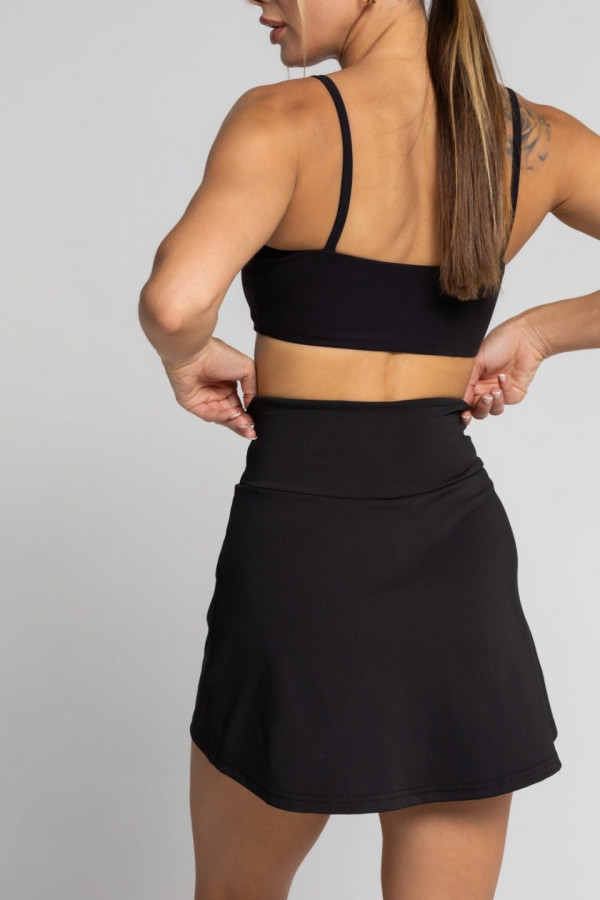 Top opaska na cienkich ramiączkach BANDEAU - czarny 5