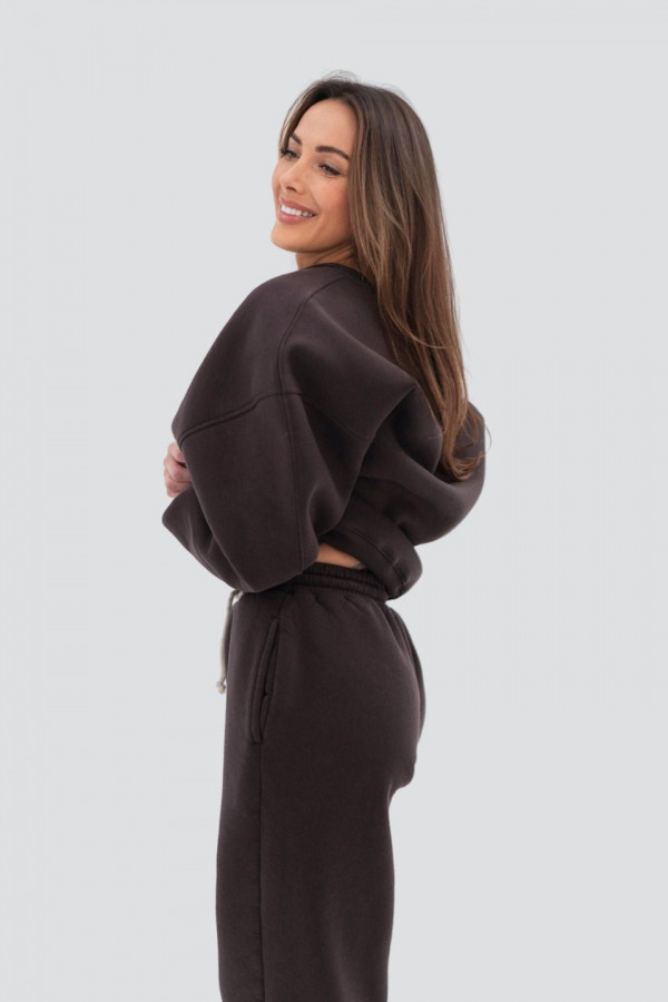 Bluza oversize CHOCOLATE CALIFORNIA - brązowa 2