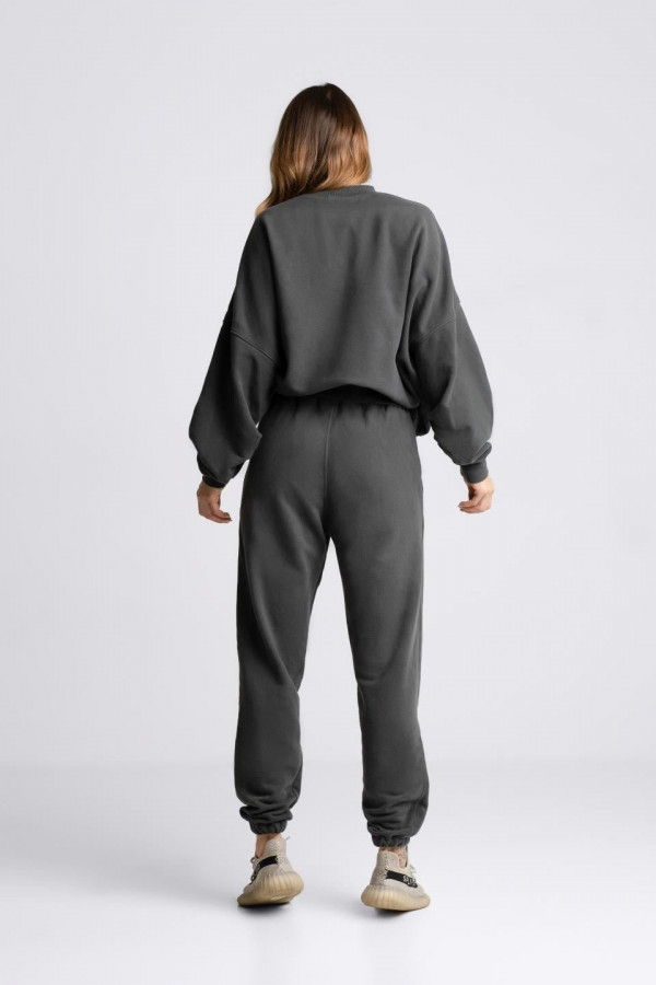 Spodnie dresowe joggery UNISEX - grafit 3