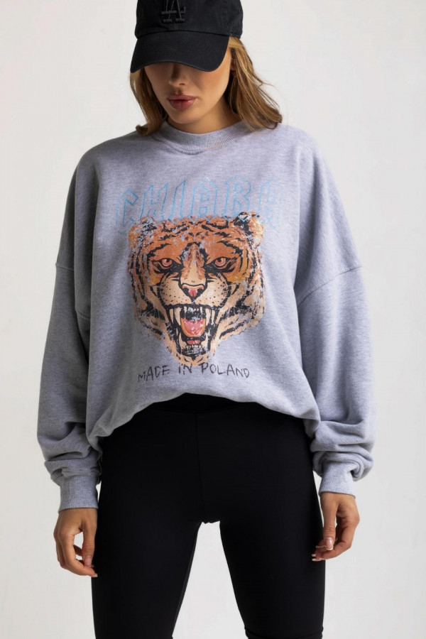 Bluza oversize ROAR - szary