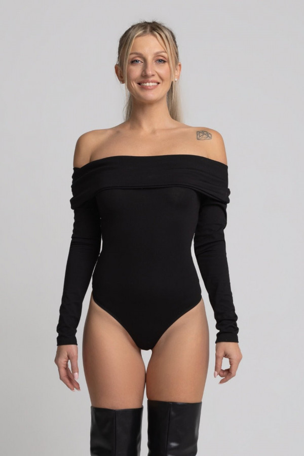 Body CARMEN typu hiszpanka - czarny 4