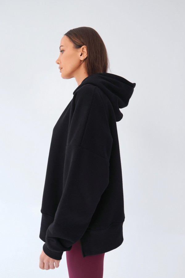 Bluza damska kaptur ROAR - czarny 1