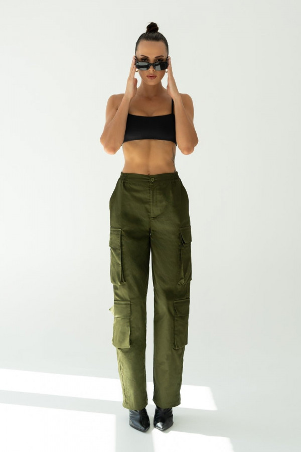 Spodnie CARGO - khaki