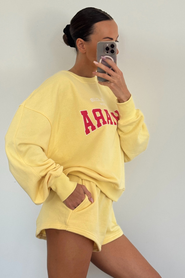 Bluza damska oversize CHIARA - żółty 3