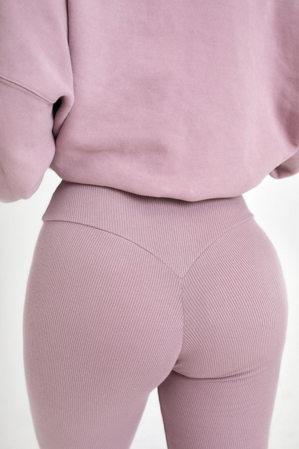 Legginsy BERRY push-up - jagodowy