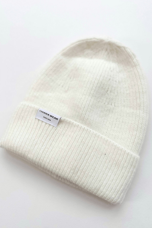 Czapka wełniana BEANIE - ecru 3