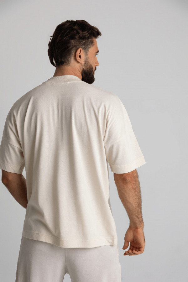 T-shirt męski oversize MONALISA - natural 3