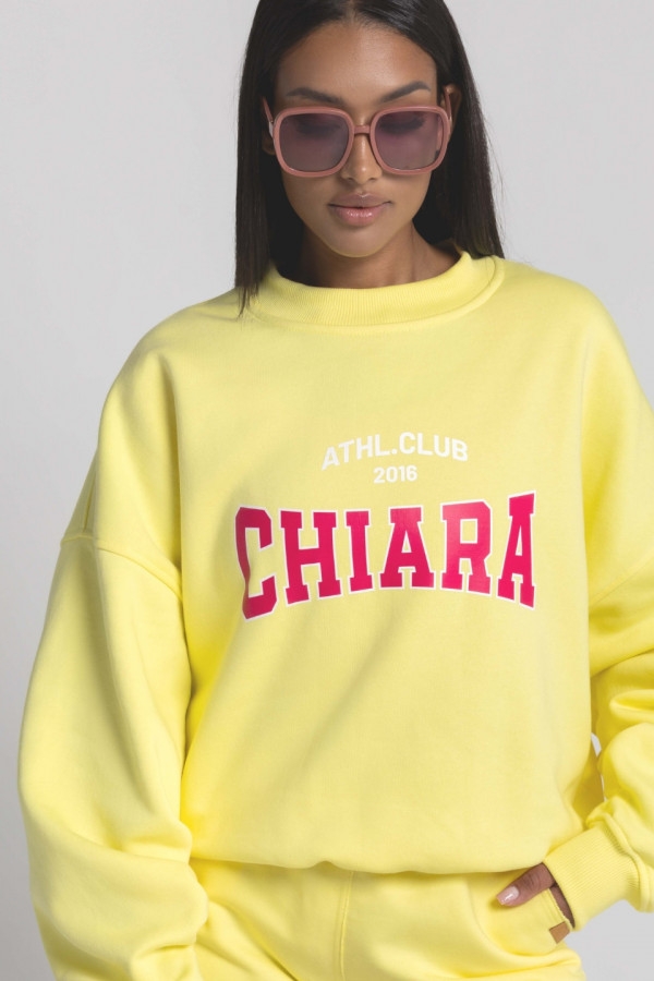 Bluza damska oversize CHIARA - żółty